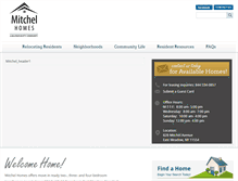 Tablet Screenshot of mitchelhomes.com